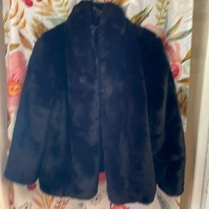 Black Faux fur jacket